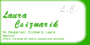 laura csizmarik business card